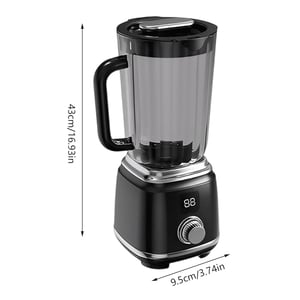 Rechargeable Citrus Juicer With Led Display - Black