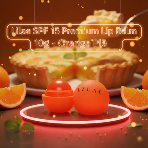 Lilac SPF 15 Premium Lip Balm 10g - Orange Pie