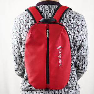 Stripelnc Mini Travel Backpack - Red