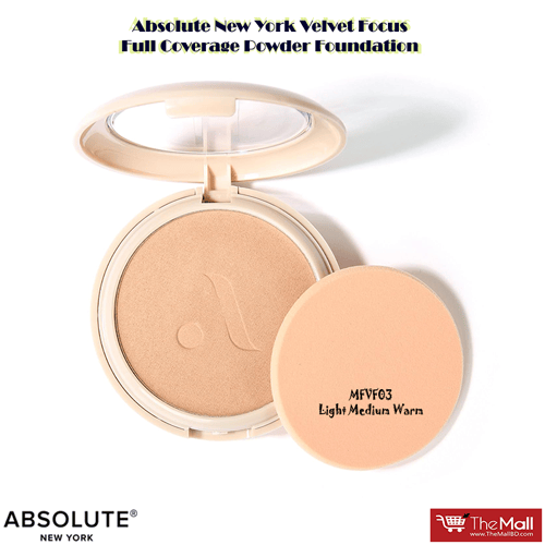 Absolute New York Velvet Focus Full Coverage Powder Foundation 6g - MFVF03 Light Medium Warm