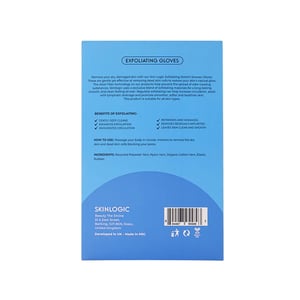 Skinlogic Exfoliating Shower Gloves - Blue