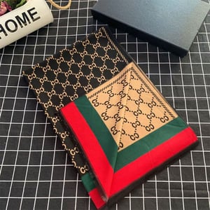 Trendy Korean Style Cashmere Shawl - Gucci Pattern