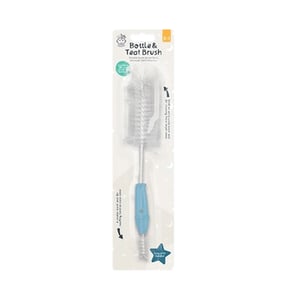 123 Baby Bottle And Teat Brush - Blue