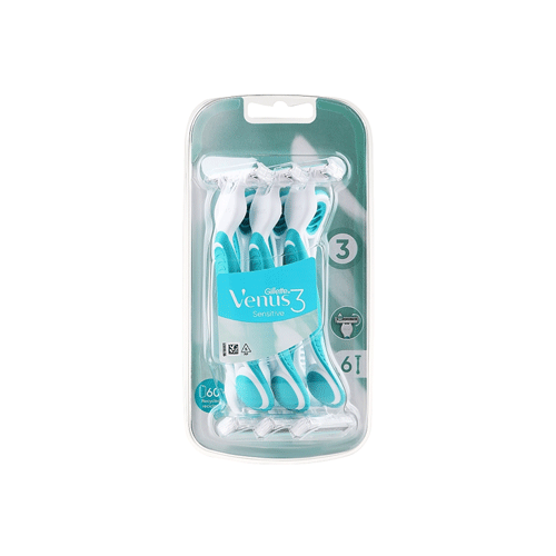 Gillette Venus 3 Sensitive Razors 6pcs •