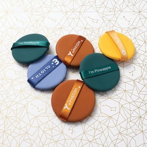 6pcs Multi-Color Round Shape Mini Finger Puff Set Box