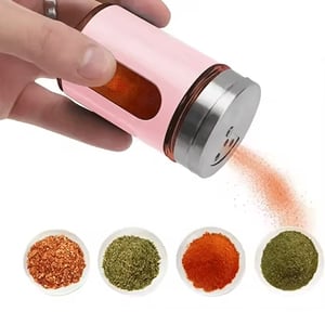 Stainless Steel Salt & Pepper Shakers - Red