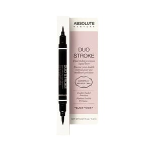 Absolute New York Duo Stroke Dual Ended Precision Liquid Liner 0.8ml - ABLL05 Black
