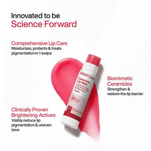 WishCare Ceramide Natural Lip Balm Tinted 5g - SPF50 pa+++   •