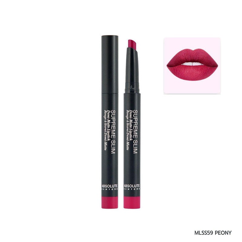 Absolute New York Demi Matte Supreme Slim Lipstick In Blossom