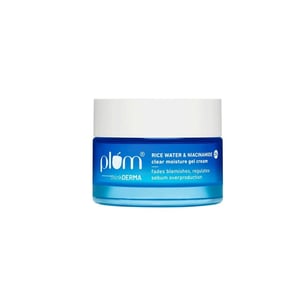 Plum 2% Niacinamide And Rice Water Clear Moisture Gel Cream 50g •
