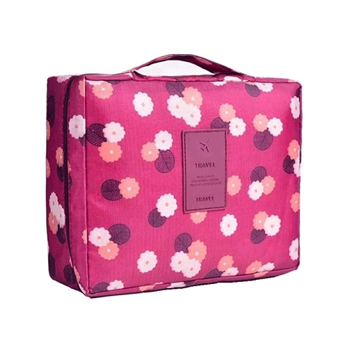 Makeup Storage Travel Bag - Flower