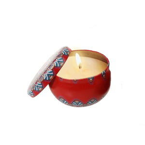 Metal Perfumed Candle Jar •