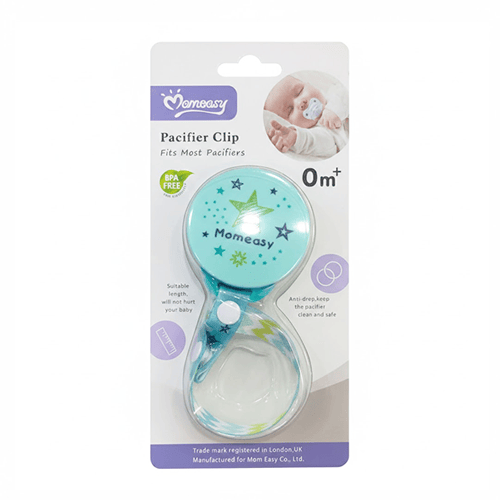 Momeasy Soother Teether Ribbon Clip - Teal