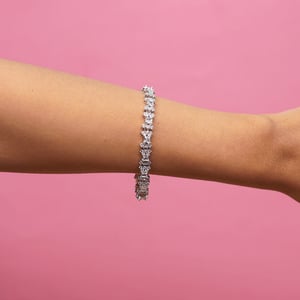 Women High Quality AD Stone Bracelet With Pouch - 004