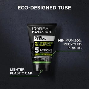 L'Oreal Paris Men Expert Pure Carbon Purifying Daily Face Wash with Purifying Carbon 100ml•