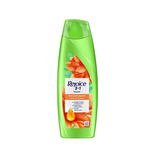 Rejoice 3 In 1 Shampoo Rich Smooth With Argan Oil 300ml •