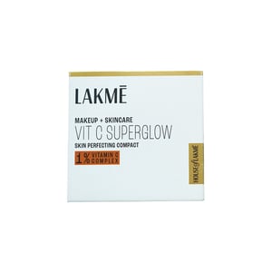 Lakme Makeup + Skincare Vit C Superglow Skin Perfecting Compact 8g - 30 Cinnamon
