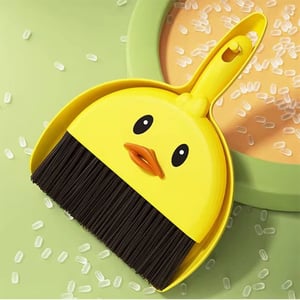 Wenguo Dust Cleaner Brush & pan Set - Yellow Duck
