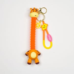 Giraffe Key Ring - Orange