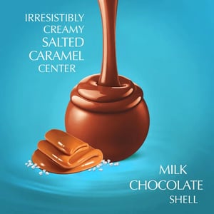 Lindt LINDOR Milk Salted Caramel Chocolate Truffles 200g •