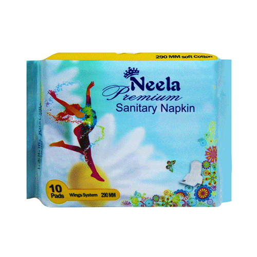 Neela Premium Sanitary Napkin 290mm 10 Pads Wings