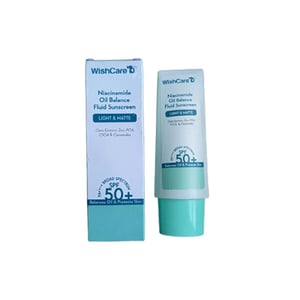 Wishcare Niacinamide Oil Balance Fluid Light & Matte Sunscreen 50gm - SPF 50+ PA++++ •