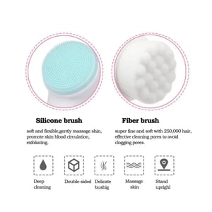 Facial Cleansing Brush - White