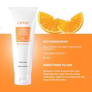 Lavino Vitamin C Glowing Face Wash With Tangerine Extract 100ml