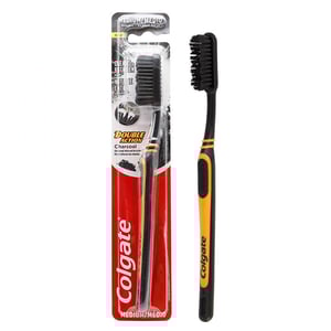 Colgate Double Action Charcoal Toothbrush - Orange