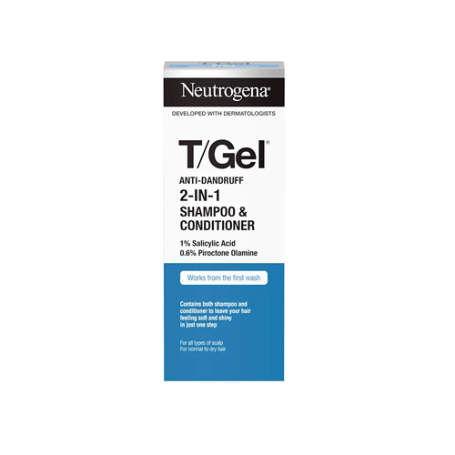 Neutrogena T-Gel 2 in 1 Anti Dandruff Shampoo And Conditioner 250ml  •
