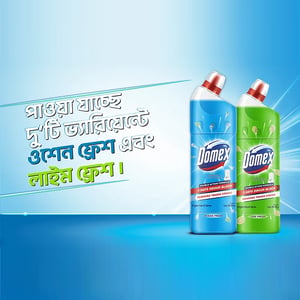 Domex Liquid Toilet Cleaner 750ml - Ocean Fresh (Get Food Container Free)