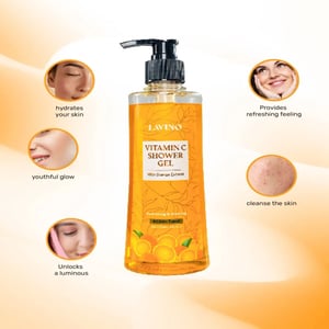 Lavino Hydrating And Glowing Shower Gel Vitamin C With Orange Extract 330ml