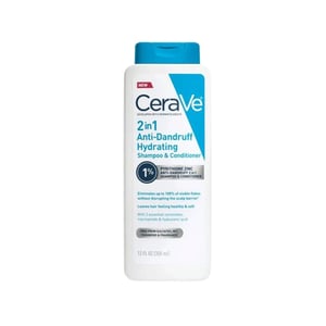 CeraVe 2 in 1 Anti Dandruff Hydrating Shampoo and Conditioner 355ml •
