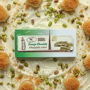 Aghadeer Dubai Kunafa White Chocolate 200g •