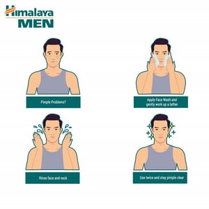 Himalaya Men Acne Clear Neem Face Wash 100ml