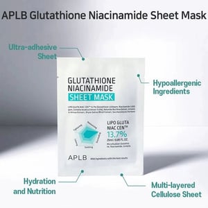 APLB Glutathione Niacinamide Sheet Mask 25ml •