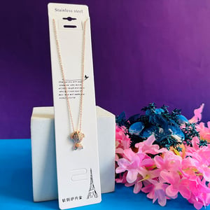 Fashionable Titanium Steel Colorfast Necklace - D