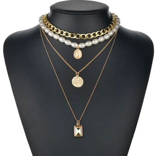 Multi Layer Pearl Necklace