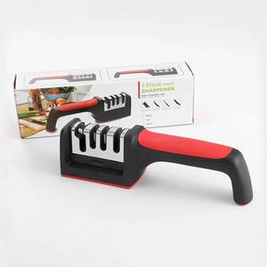 Knife Sharpener 4 Stage - Red & Black