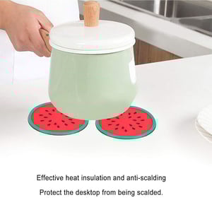 Silicone Mug Coaster 6pcs - Watermelon