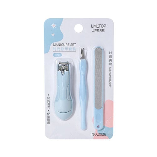 LMLTOP Manicure Set 3pcs - Sky Blue