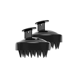 Sweet Beauty Silicone Hair Scalp Massage Brush - Black