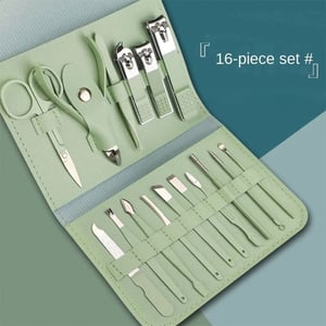 Sweet Beauty 16 Pcs Professional Nail Tools - Celadon