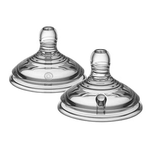 Tommee Tippee Closer to Nature 2x Slow Flow Teats 0m+ - 2pc (5847)