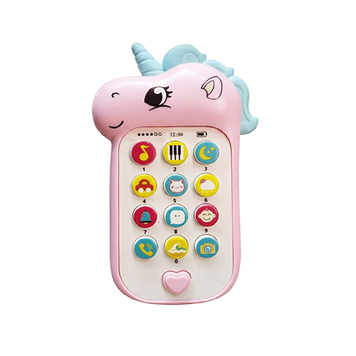 Unicorn Musical Mobile Phone For Baby - Pink