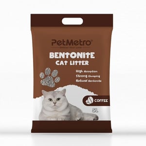 PetMetro Bentonite Cat Litter 5L - Coffee