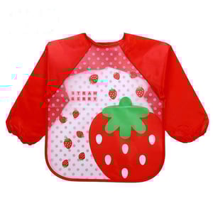 Semi Transparent Bib Apron - Red Strawberry