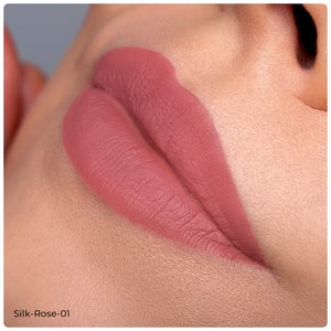 Qolore Creme Matte Lipstick 3.8g - Silk Rose 01