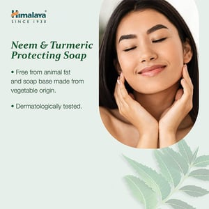 Himalaya Neem & Turmeric Soap 125g (Buy 3 Get 1 Free)