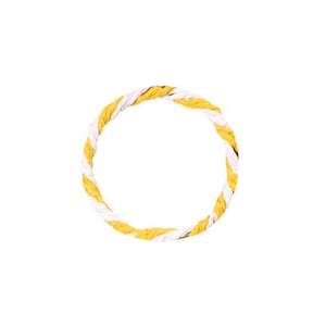 Foldable 28 Ring Scarf Hanger - Yellow White